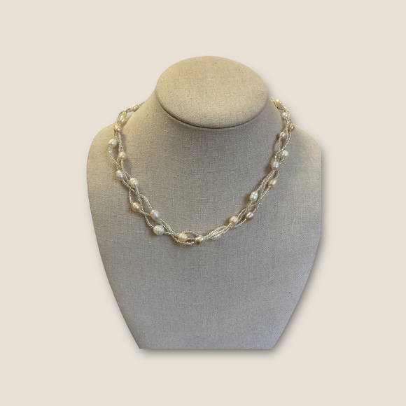 Freshwater Pearls and Beaded Necklace - Picture 1 of 3